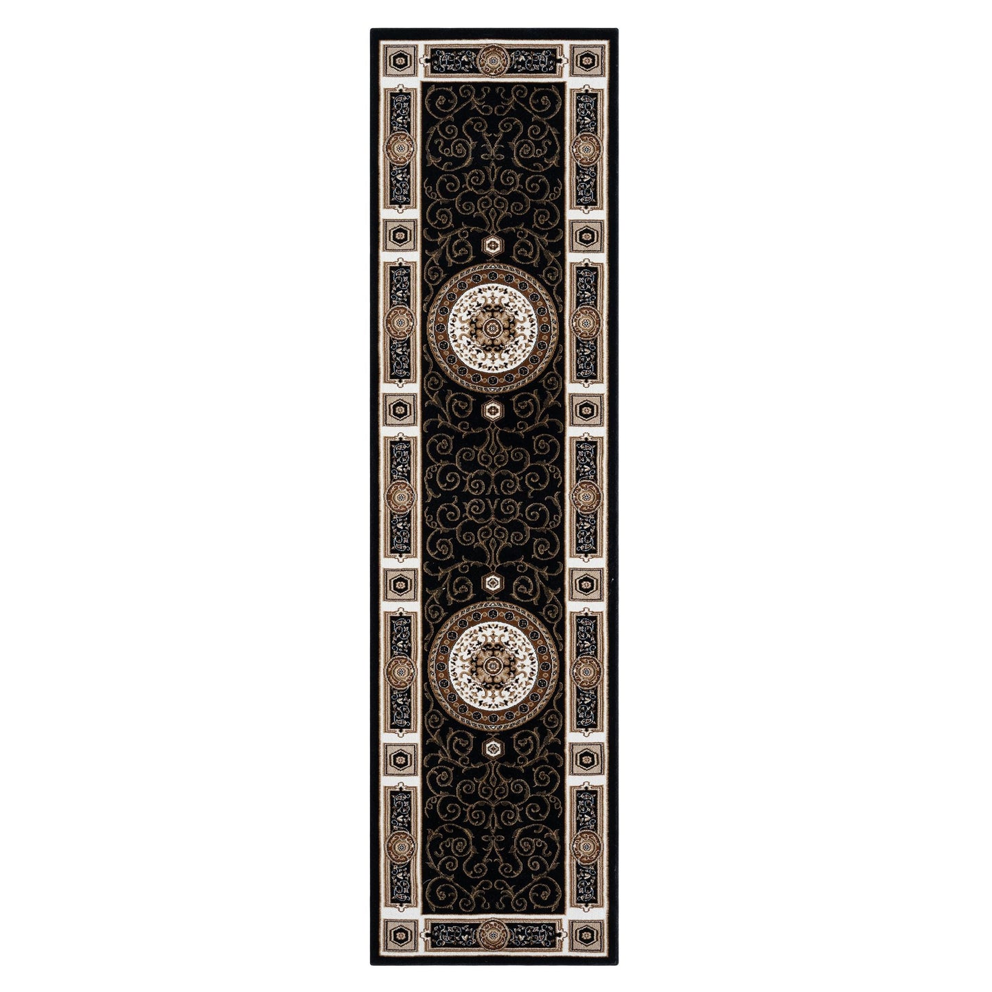 Estate Black Runner Rug