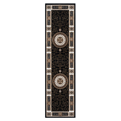 Estate Black Runner Rug