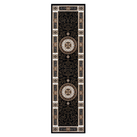 Estate Black Runner Rug