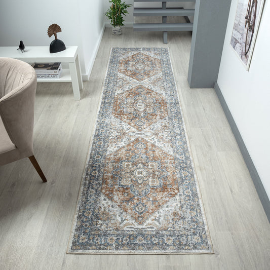 Easy Aqua Runner Rug