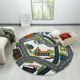 Kidsville Cream Round Rug
