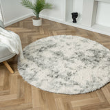 Plushy Ash Round Rug