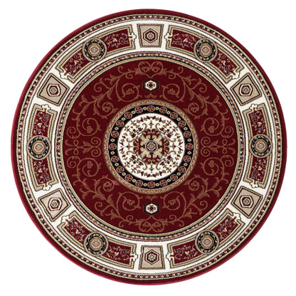 Estate Red Round Rug