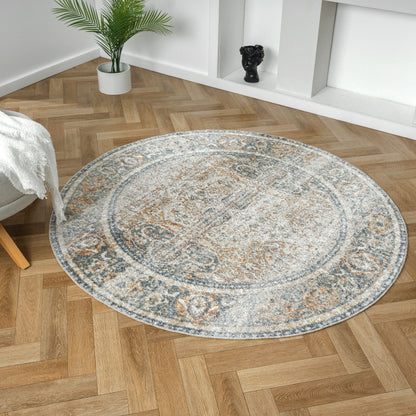 Easy Coral Round Rug