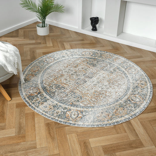Easy Coral Round Rug
