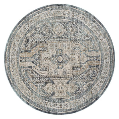 Aubrey Charcoal Round Rug