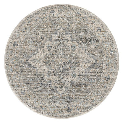 Aubrey Taupe Round Rug