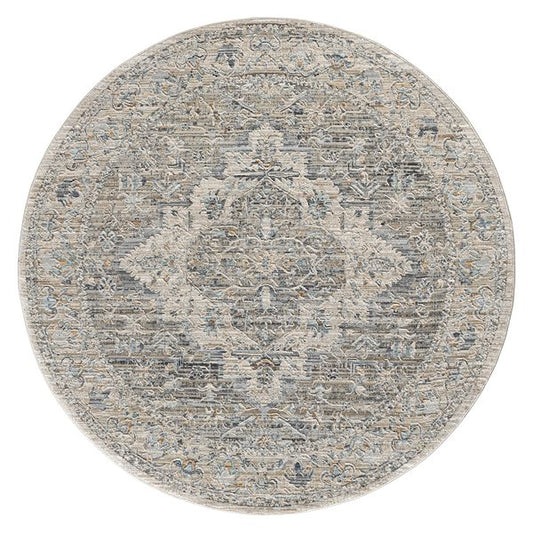 Aubrey Taupe Round Rug
