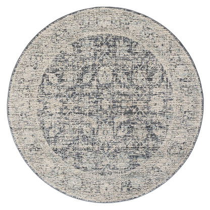 Aubrey Charcoal Round Rug