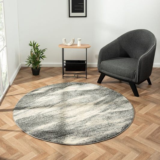 Astor Ash Round Rug