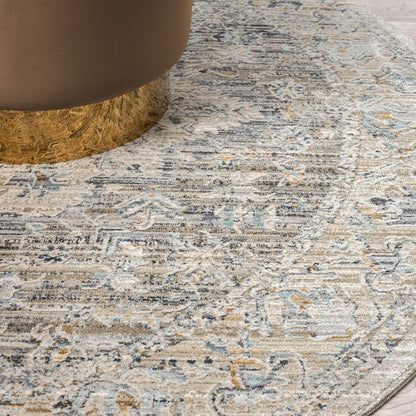 Aubrey Taupe Round Rug