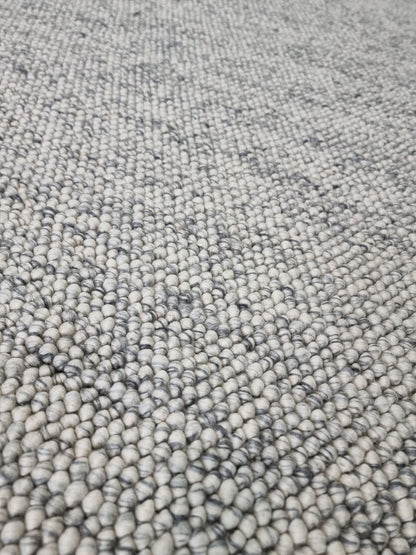 Pebble Hand Woven Light Grey Rug