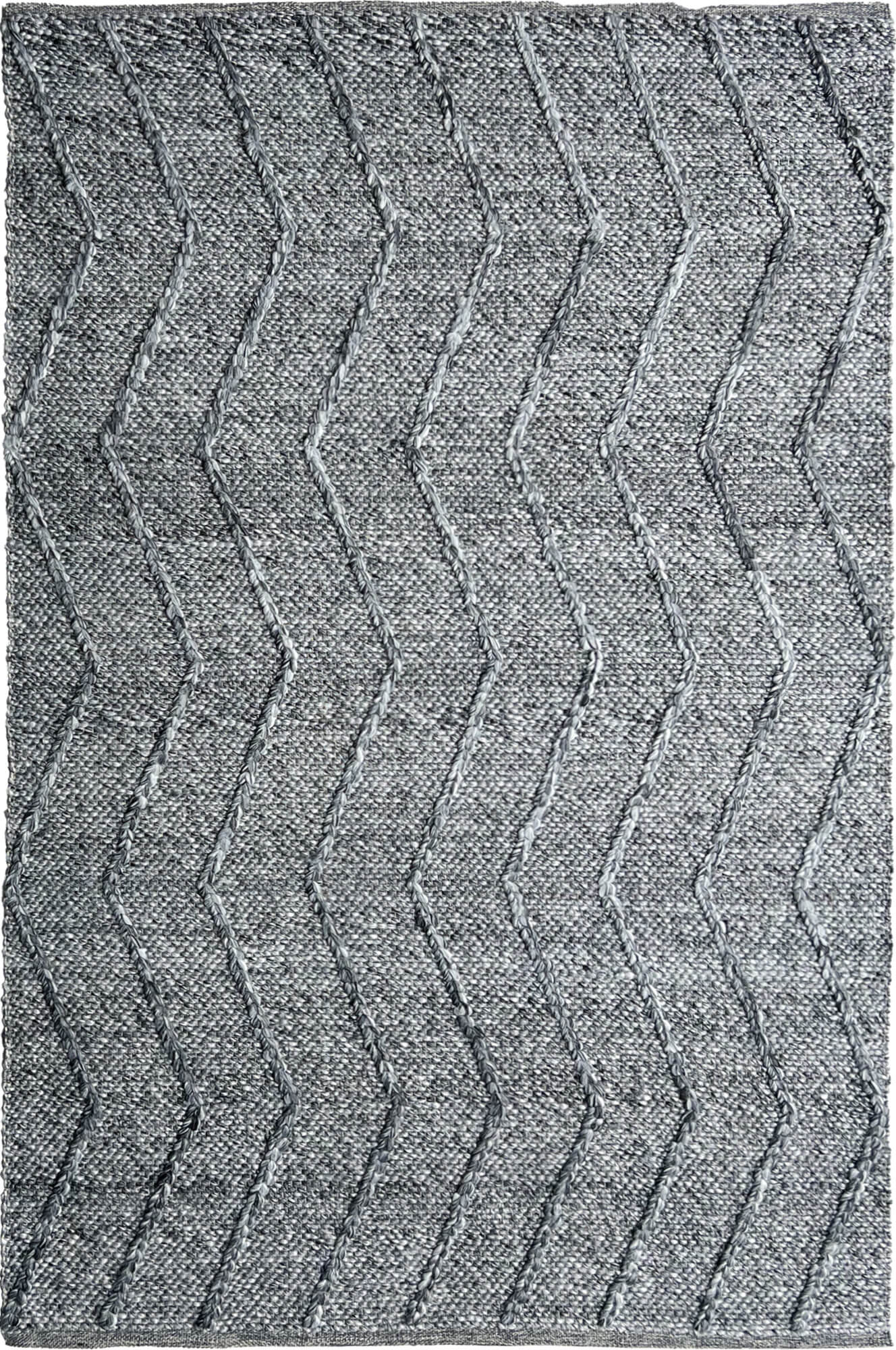 Waves Dark Grey Rug