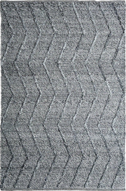 Waves Dark Grey Rug