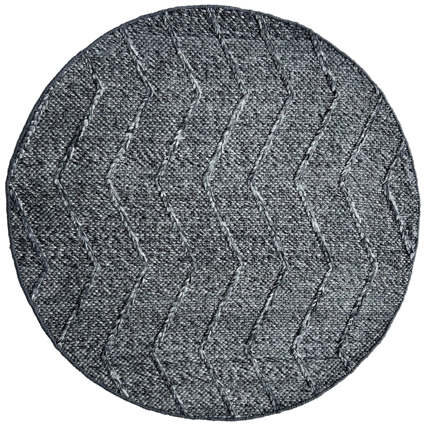 Waves Dark Grey Rug