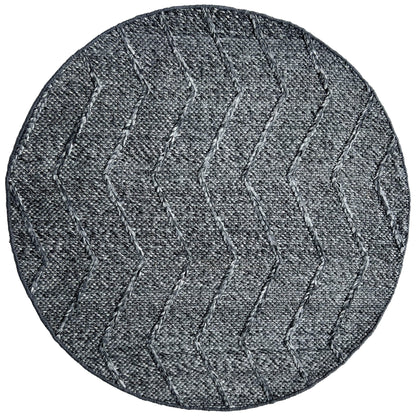 Waves Dark Grey Rug